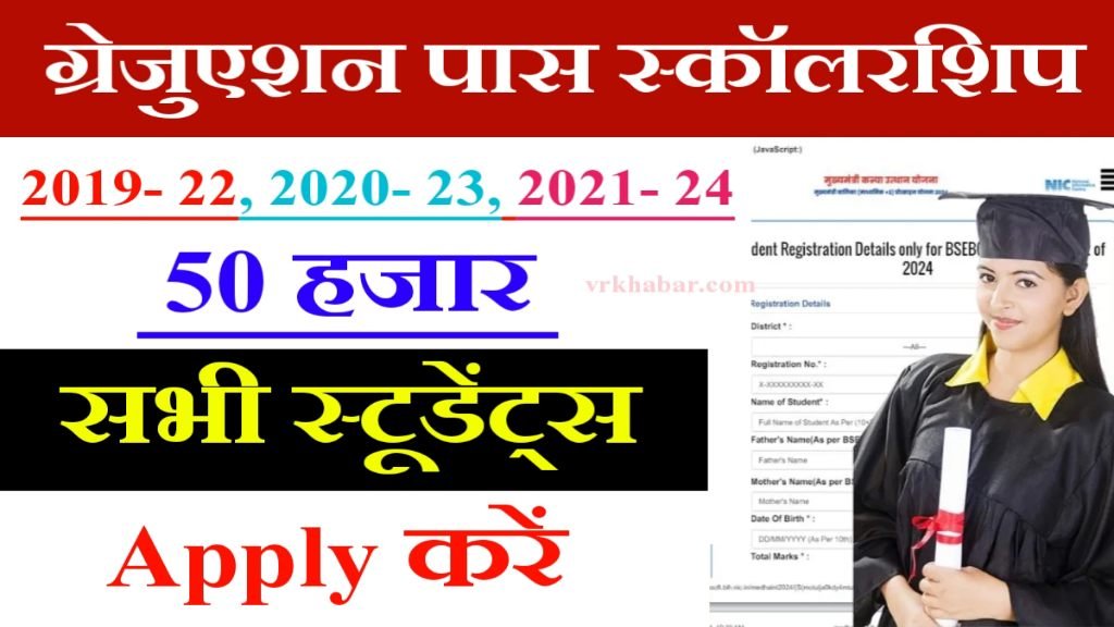 Bihar Graduation Scholarship Online Apply– B.A, B.Sc, B.Com पास स्कॉलरशिप- Apply 